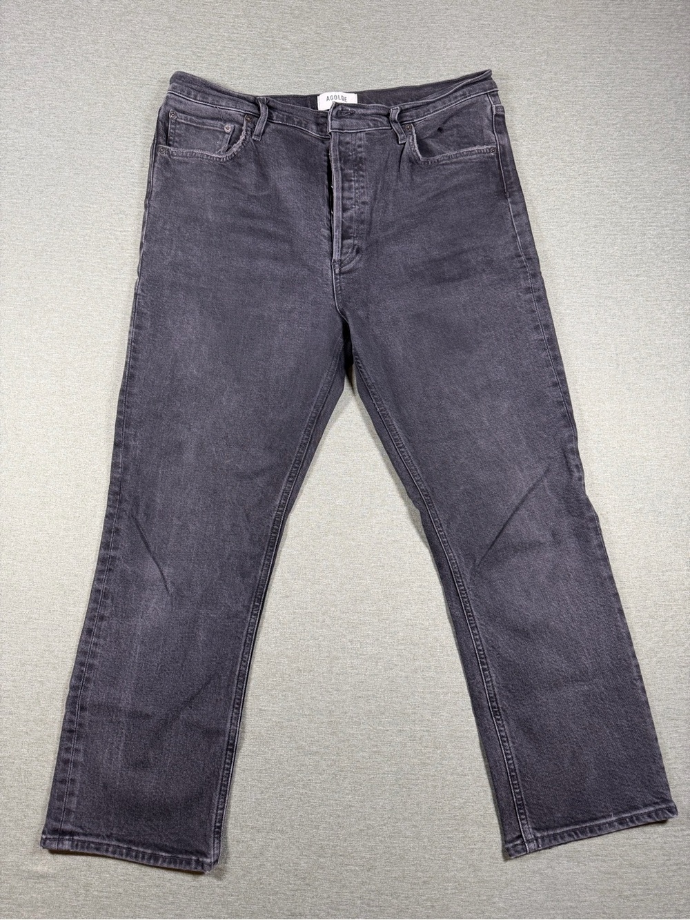 Agolde Riley Black Denim Jeans